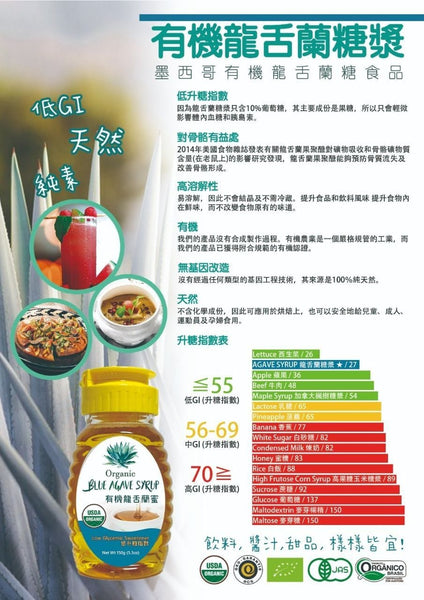 甜思思 有機龍舌蘭糖漿 500g